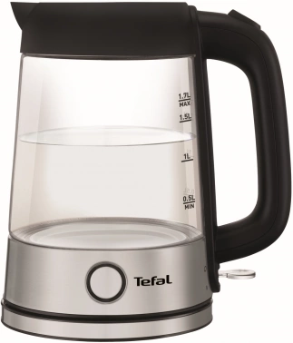 Чайник электрический Tefal Glass Kettle KI750D30 серебристый, стекло (8010000020)