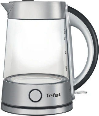 Чайник электрический Tefal KI760D30 серебристый, стекло (8010000023)