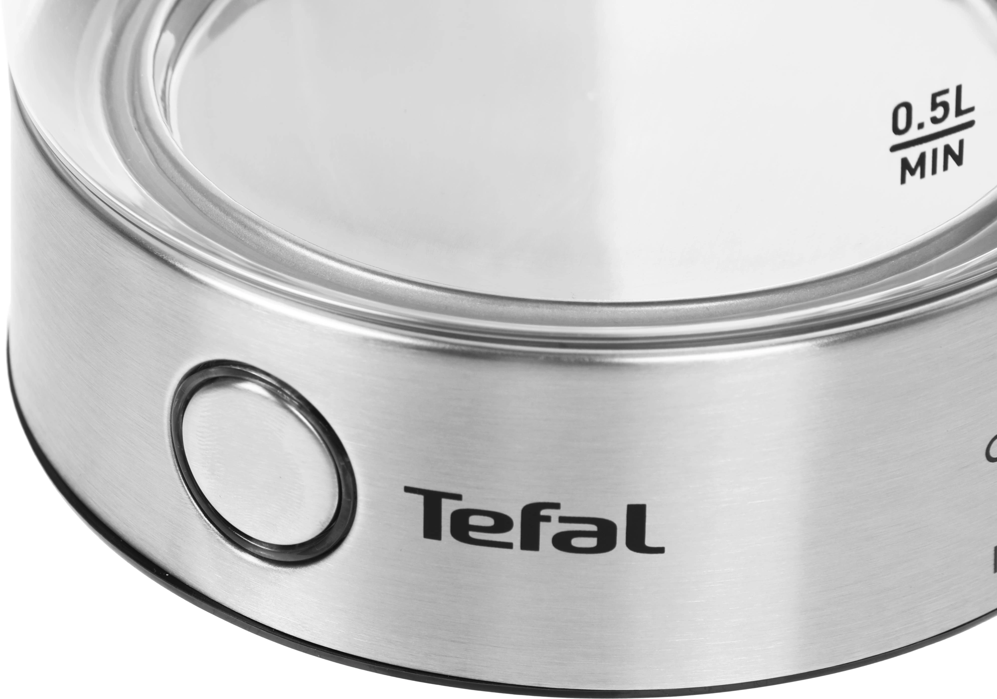 Чайник электрический Tefal KI760D30 серебристый, стекло (8010000023)