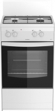 Плита комбинированная Darina S KM 521 300 W белый/черный, без крышки