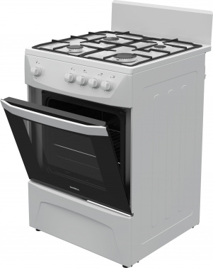 Плита газовая Darina C 1001 W белый/черный, без крышки