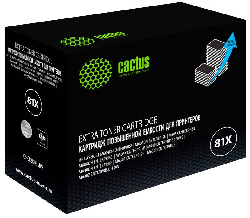 

Картридж Cactus CS-CF281X-MPS CF281XX черный