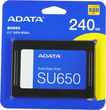 Твердотельный накопитель A-Data Ultimate SU650 240ГБ, 2.5", SATA-III, SATA ASU650SS-240GT-R