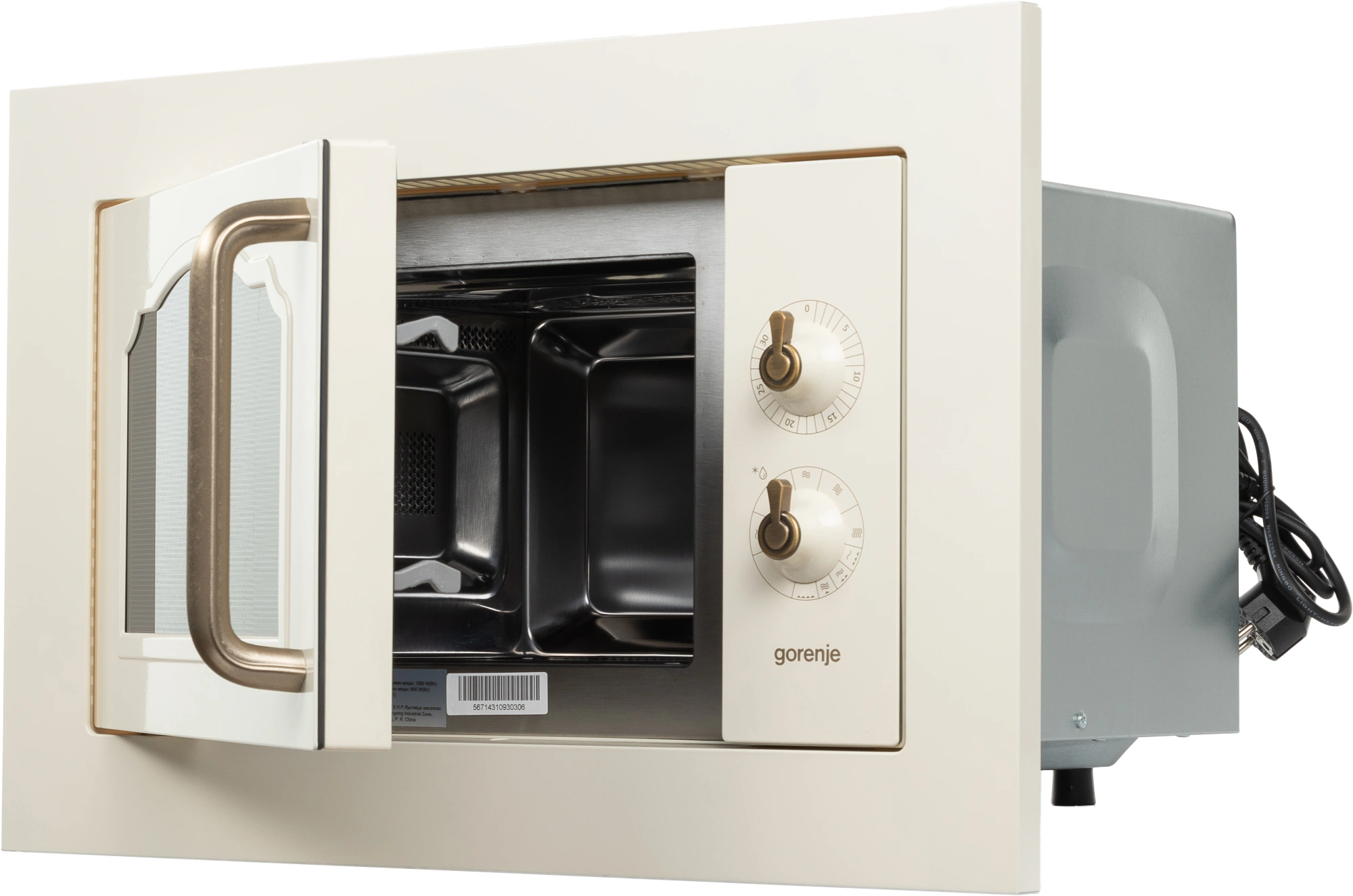 Встраиваемая микроволновая печь Gorenje BM235CLI слоновая кость
