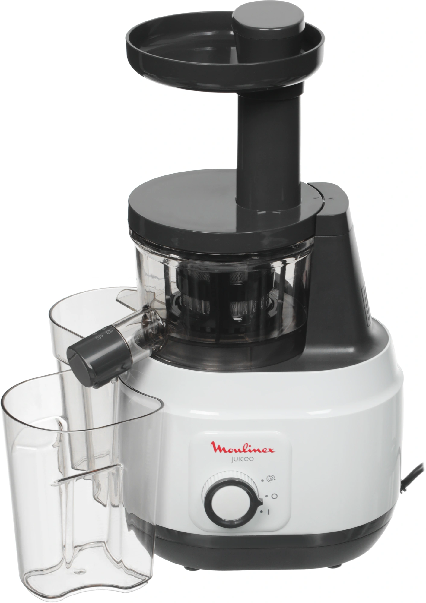 Соковыжималка шнековая Moulinex ZU150110 белый/черный (7211003242)