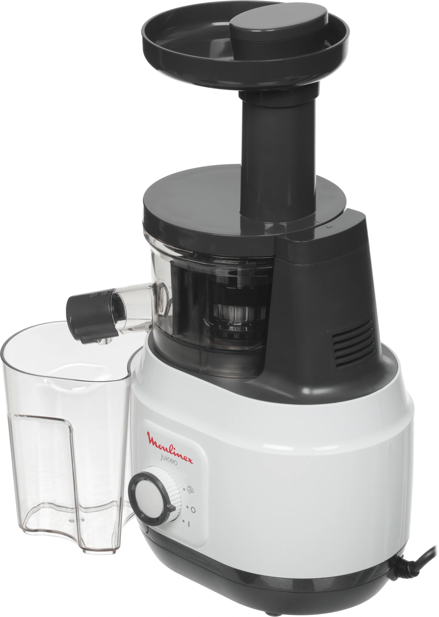 Соковыжималка шнековая Moulinex ZU150110 белый/черный (7211003242)