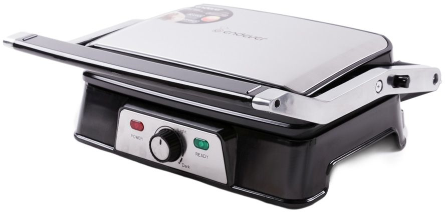 Электрогриль Endever Grillmaster 220 серебристый/черный (80370)