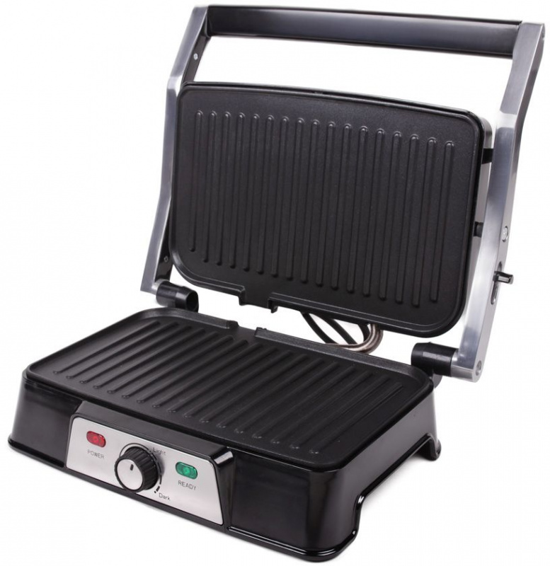 Электрогриль Endever Grillmaster 220 серебристый/черный (80370)
