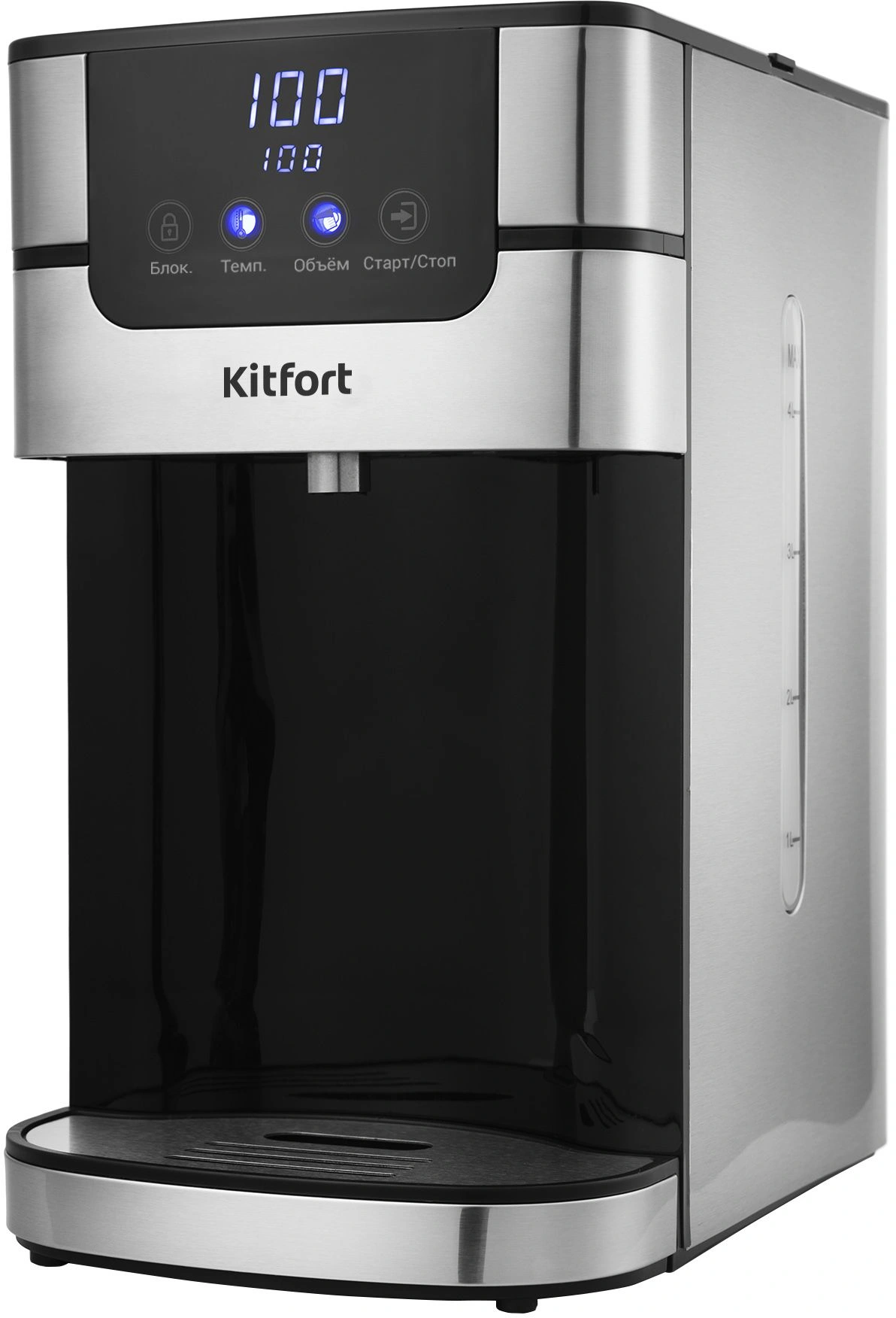 Термопот Kitfort КТ-2501 черный/серебристый