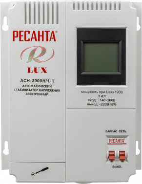 Стабилизатор напряжения Ресанта АСН-3000Н/1-Ц серый (63/6/21)