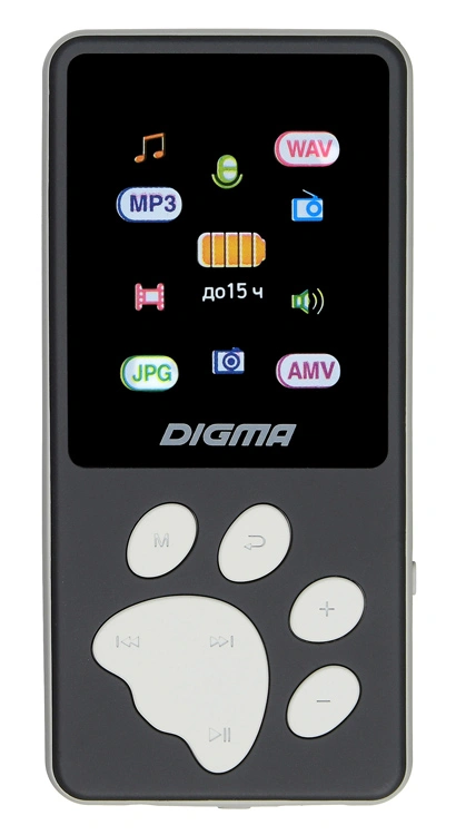 Плеер Digma S4 8ГБ черный/серый (s4bg)