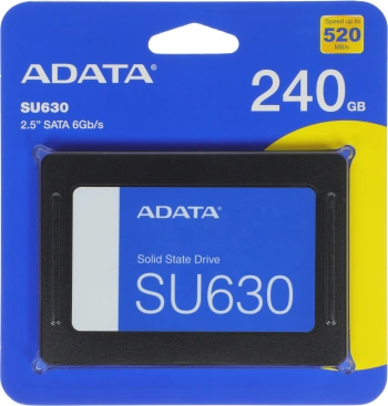 Твердотельный накопитель A-Data Ultimate SU630 240ГБ, 2.5", SATA-III, SATA ASU630SS-240GQ-R