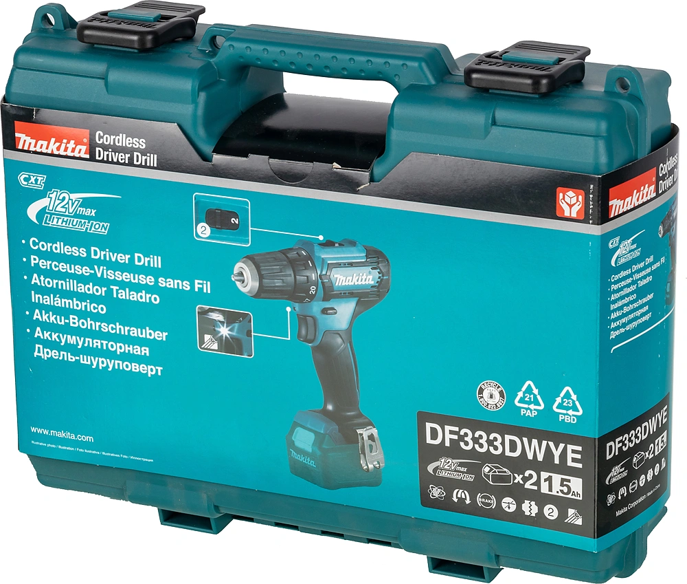 Дрель-шуруповерт Makita DF333DWYE