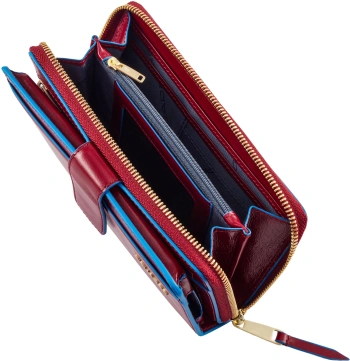 Кошелек женский Piquadro Blue Square красный, кожа натуральная (pd1354b2r/r)