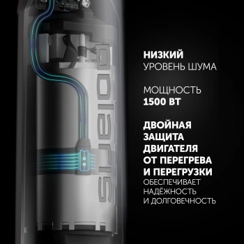 Блендер погружной Polaris PHB 1589AL черный/серебристый