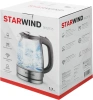 Чайник электрический Starwind SKG2315 серый/серебристый, стекло
