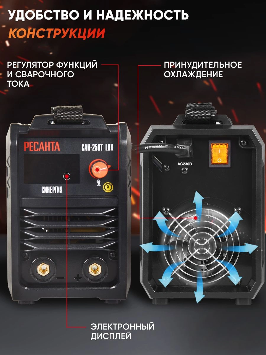 Сварочный аппарат Ресанта САИ-250Т LUX (65/72)