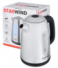 Чайник электрический Starwind SKS3210 серебристый/черный, металл