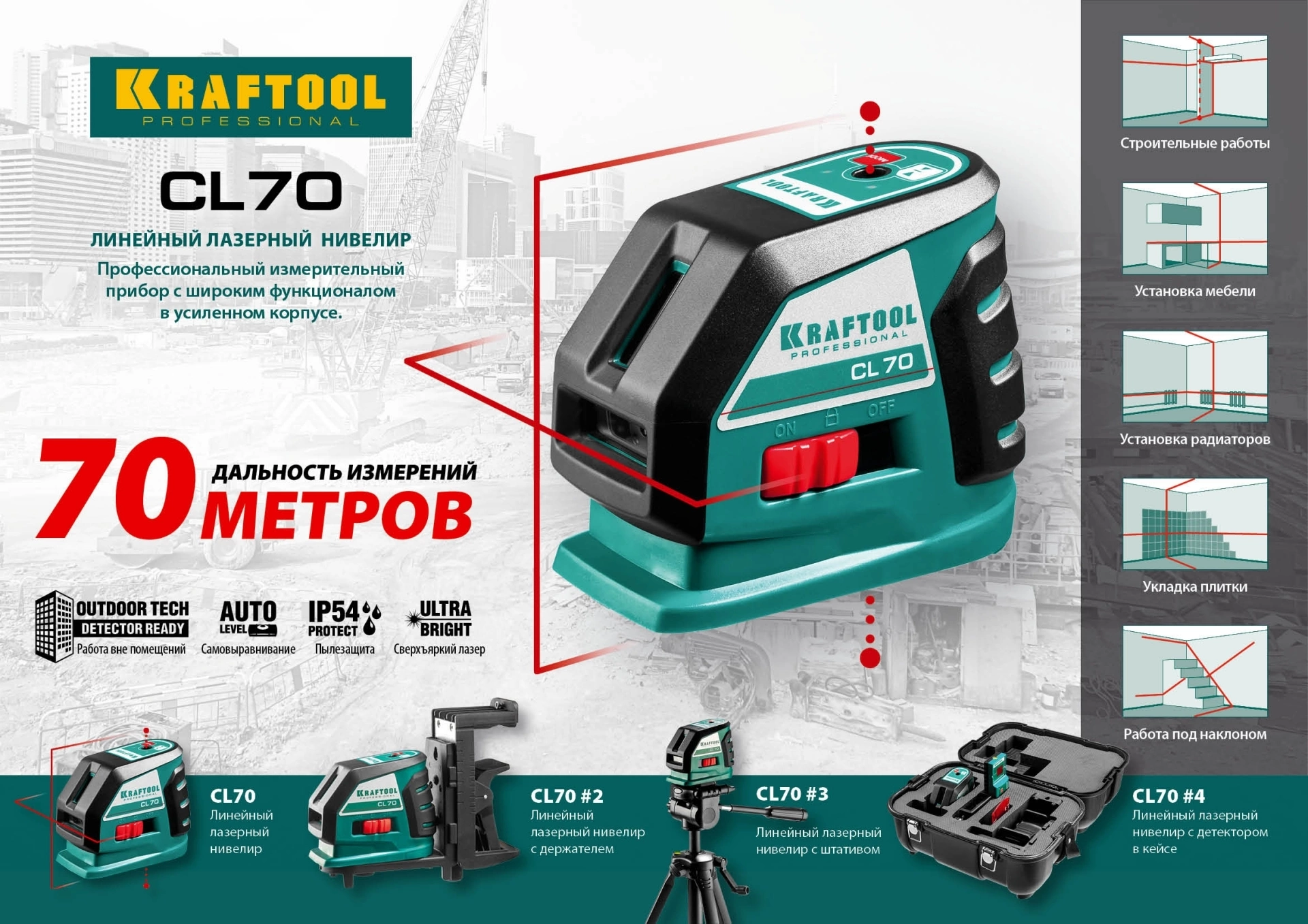 Лазерный нивелир Kraftool 34660-4