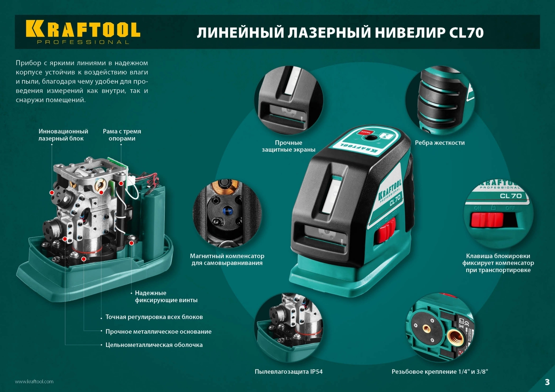 Лазерный нивелир Kraftool 34660-4