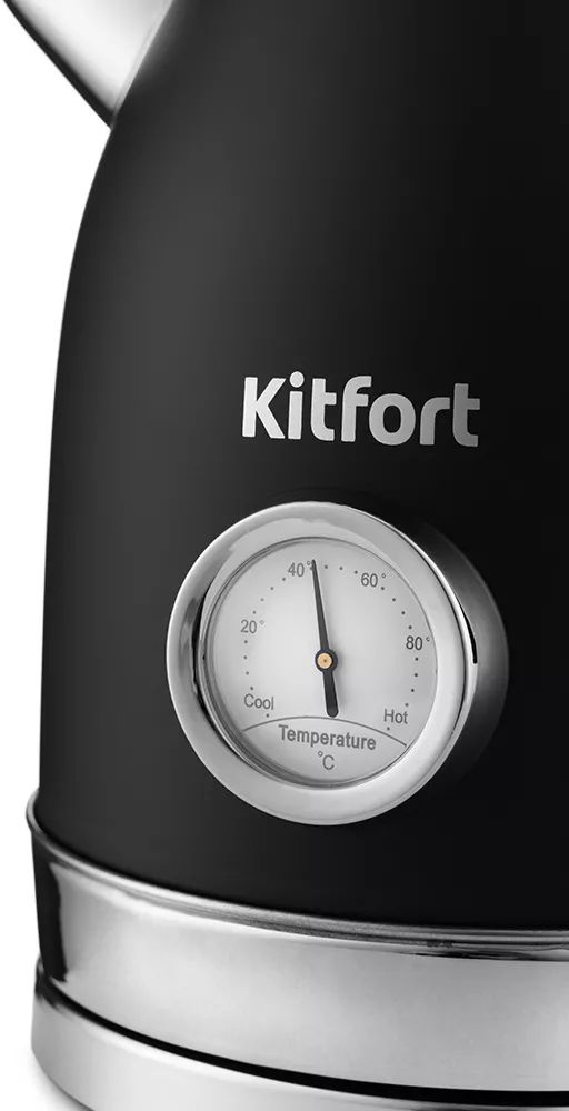 Чайник электрический Kitfort KT-6102-1 черный, металл (КТ-6102-1)