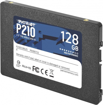 Твердотельный накопитель Patriot P210 128ГБ, 2.5", SATA-III, SATA P210S128G25