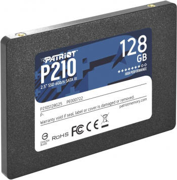 Твердотельный накопитель Patriot P210 128ГБ, 2.5", SATA-III, SATA P210S128G25