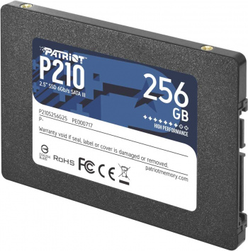 Твердотельный накопитель Patriot P210 256ГБ, 2.5", SATA-III, SATA P210S256G25