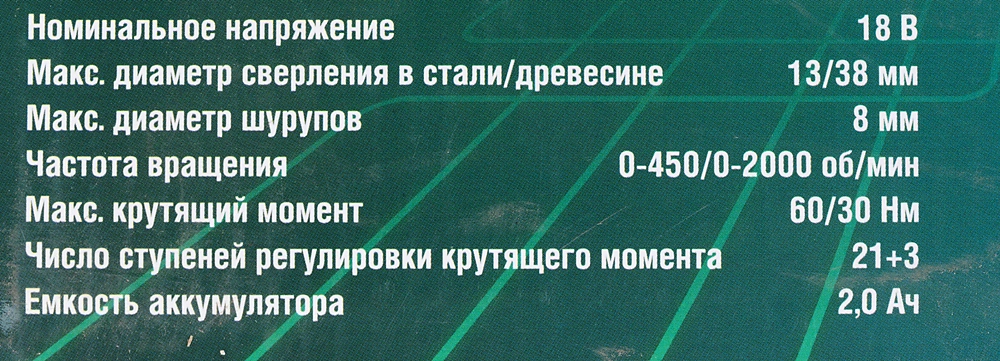 Ударная дрель-шуруповерт Интерскол ДАУ-13/18В (574.2.2.70)