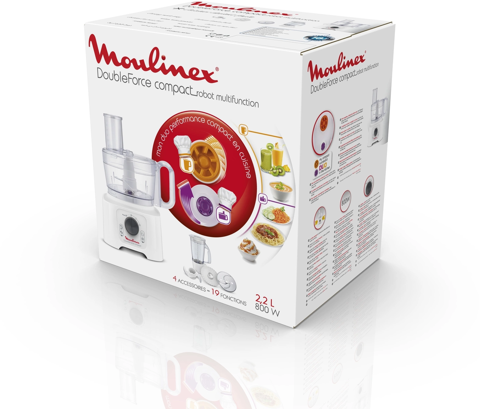 Кухонный комбайн Moulinex Easy Force FP542111 белый (7211003983)