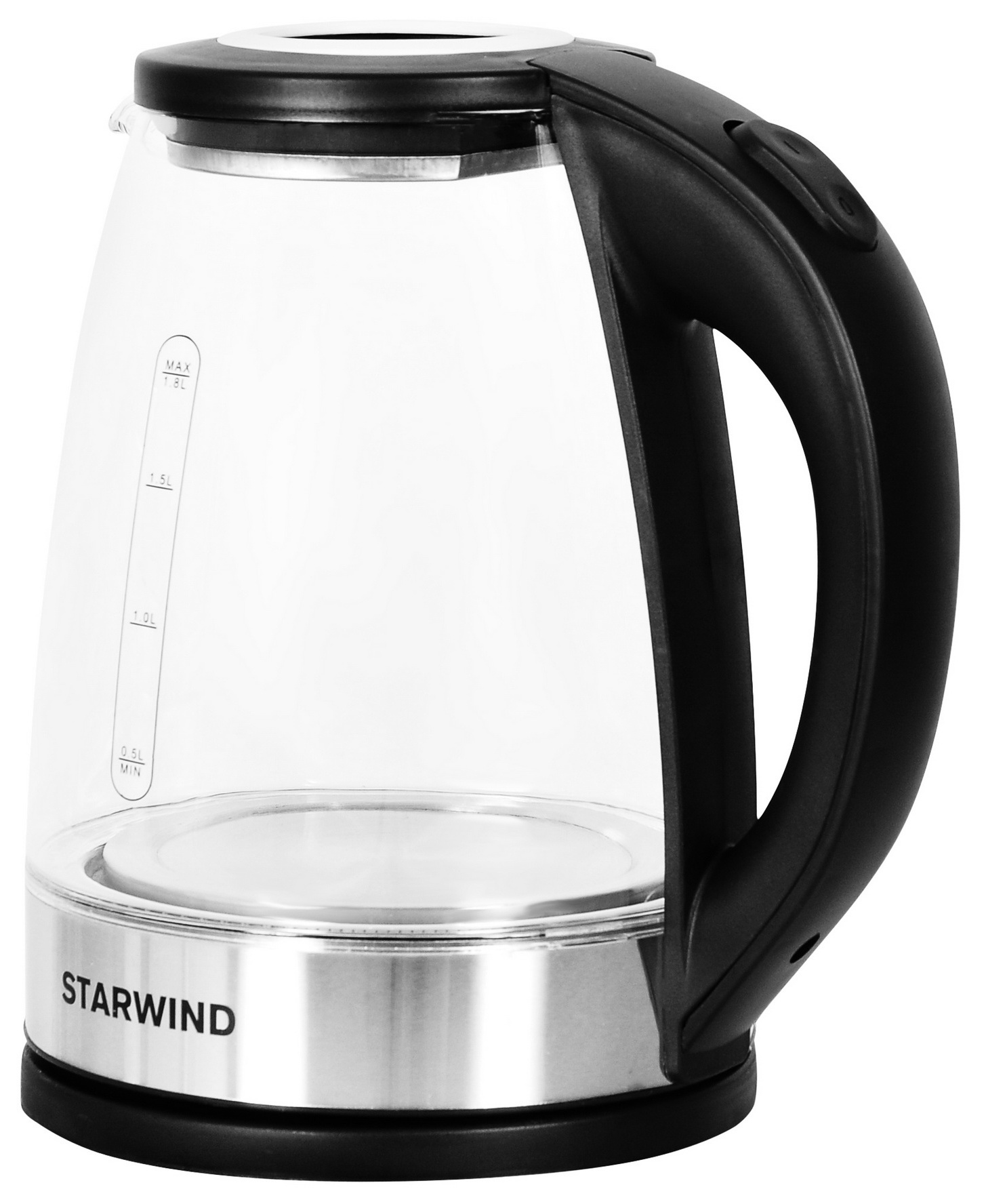 Чайник электрический Starwind SKG2082 черный, стекло
