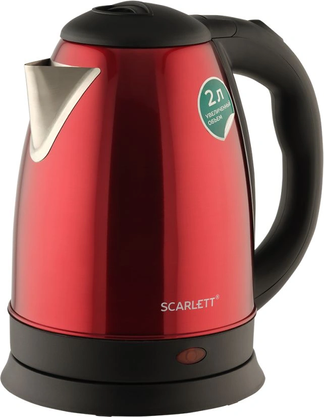 Чайник электрический Scarlett SC-EK21S76 красный, металл