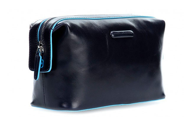 Косметичка Piquadro Blue Square синий, кожа натуральная (BY3851B2/BLU2)