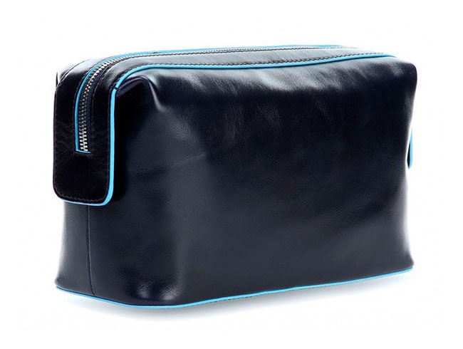 Косметичка Piquadro Blue Square синий, кожа натуральная (BY3851B2/BLU2)