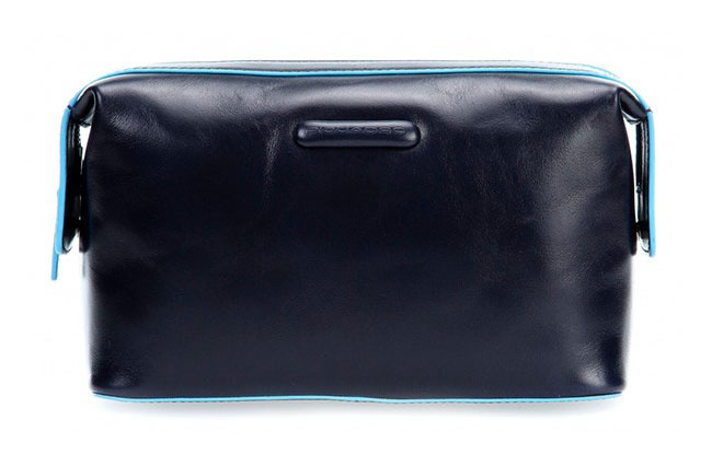Косметичка Piquadro Blue Square синий, кожа натуральная (BY3851B2/BLU2)