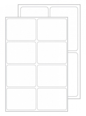 Этикетки Avery Zweckform Living 62025 , сегментов 6шт, 35x47.5, 70г/м2, 4л., белый