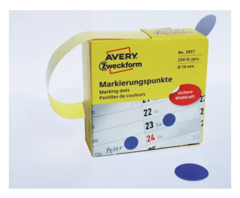 Этикетки Avery Zweckform 3857, сегментов 250шт, 70г/м2, синий