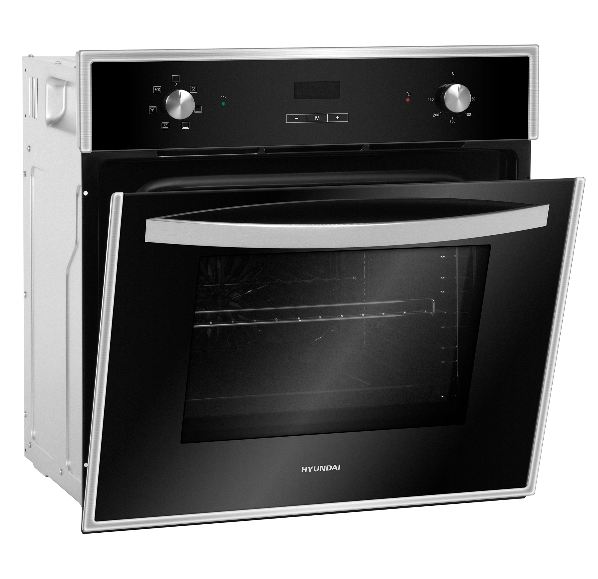 Духовой шкаф Hyundai HEO 6642 IX черный