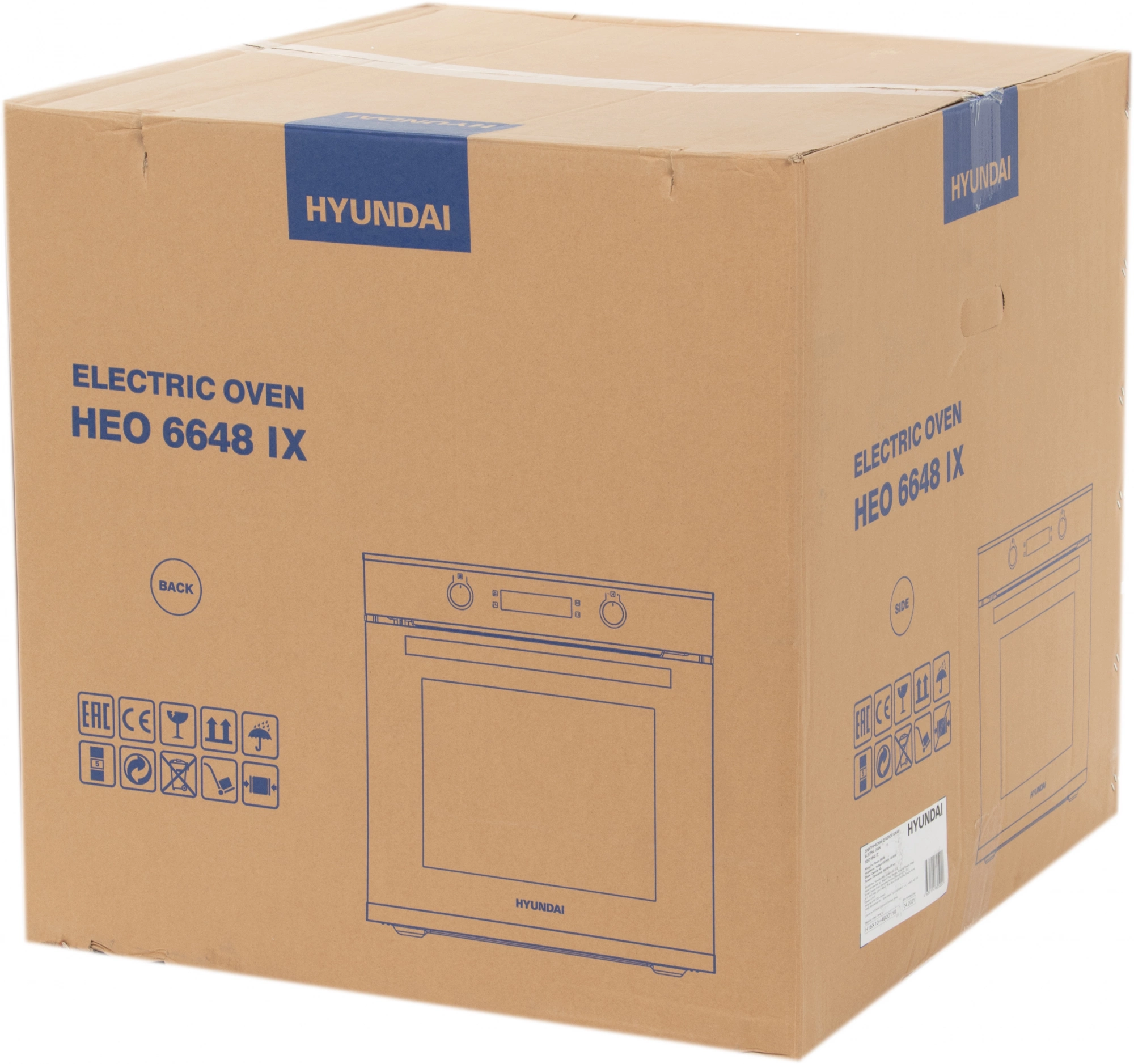 Духовой шкаф Hyundai HEO 6648 IX черный