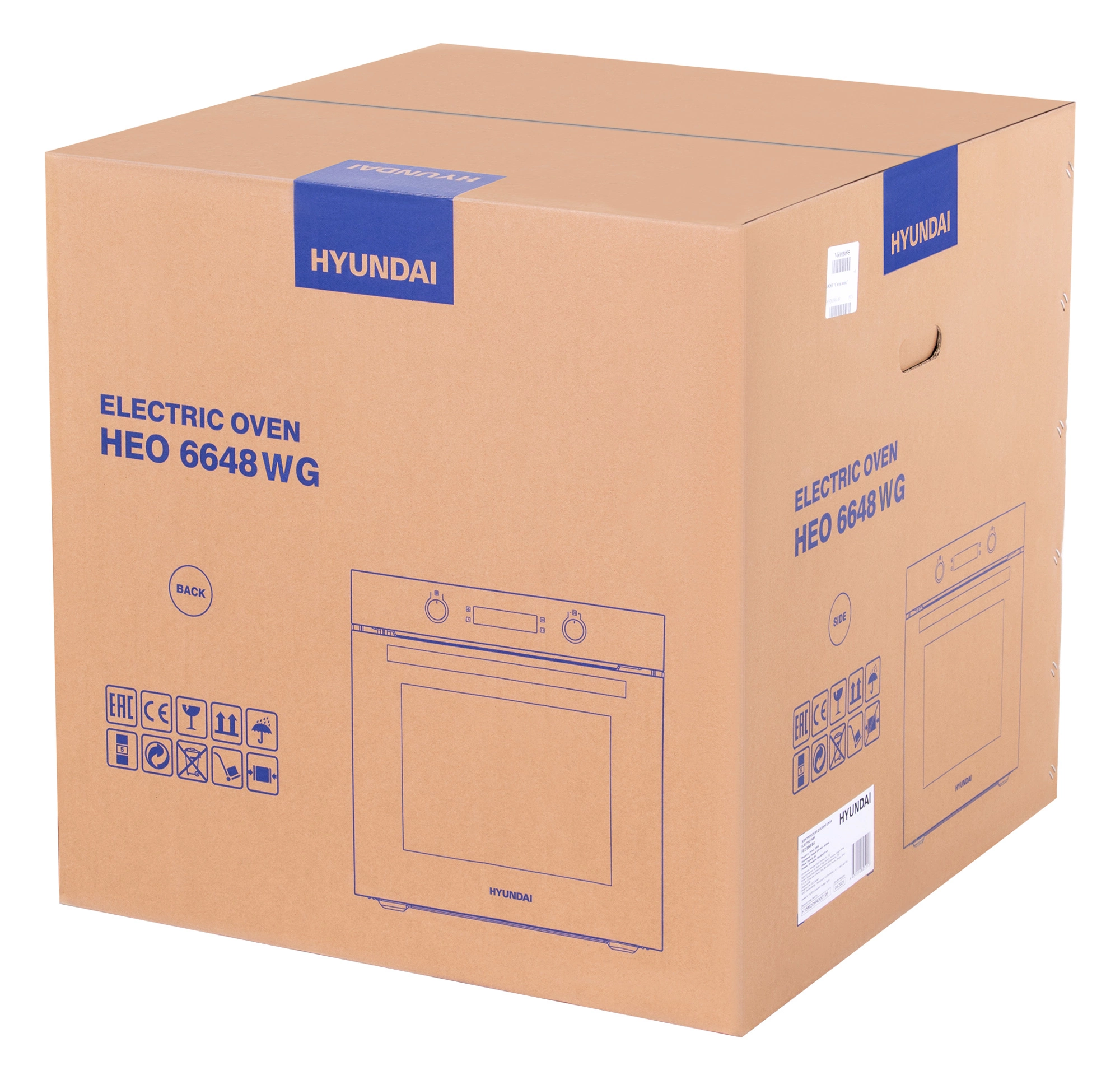 Духовой шкаф Hyundai HEO 6648 WG белый