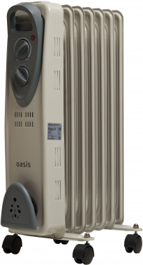 Масляный радиатор Oasis UT-10 серый