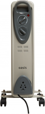 Масляный радиатор Oasis UT-10 серый