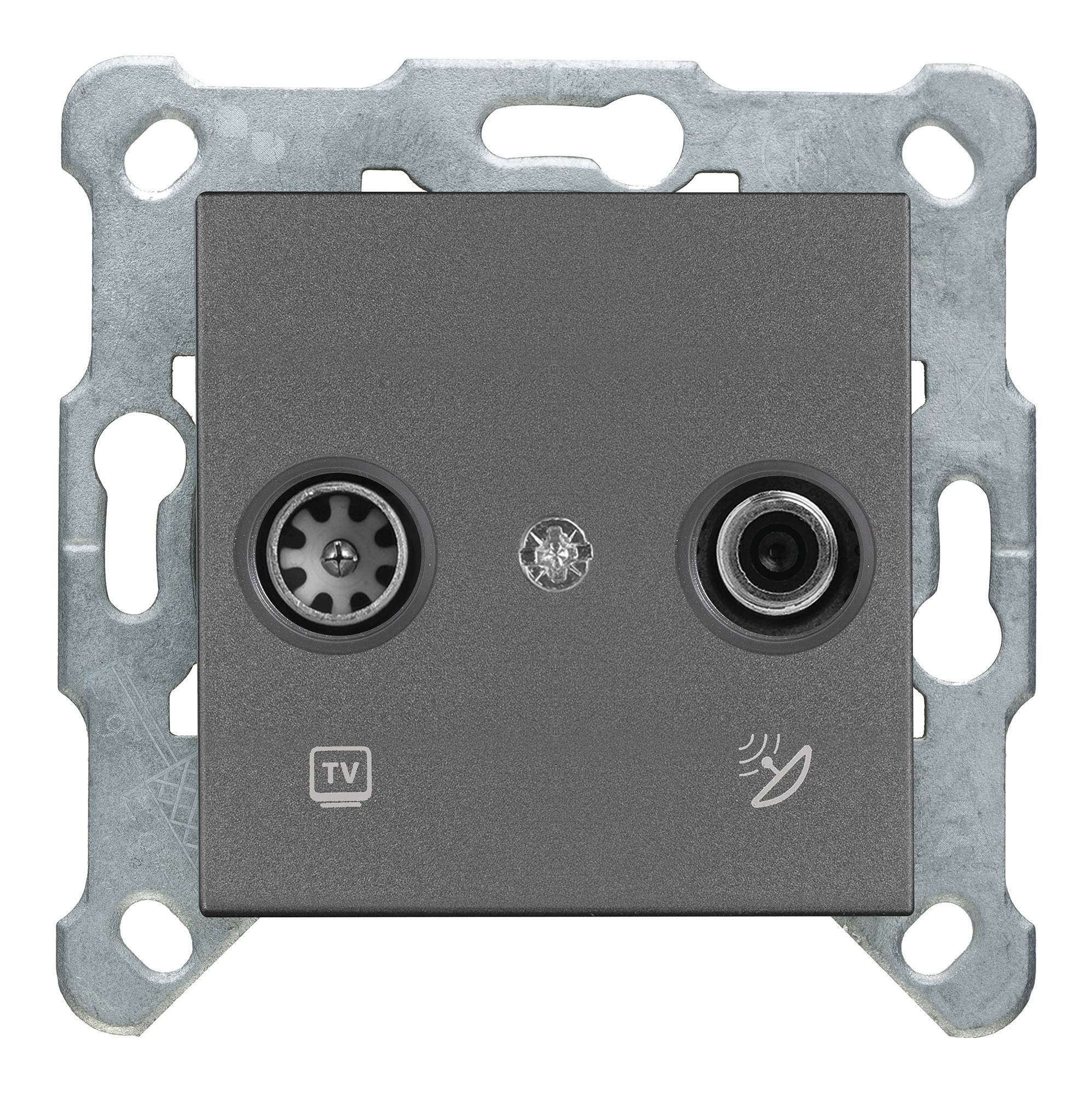 

Розетка телевизионная Panasonic Karre Plus & Arkedia Slim дымчатый (wktt04632dg-ru)