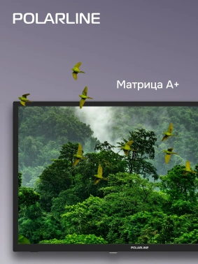 Телевизор PolarLine 24PL12TC, 24", LED, HD, черный