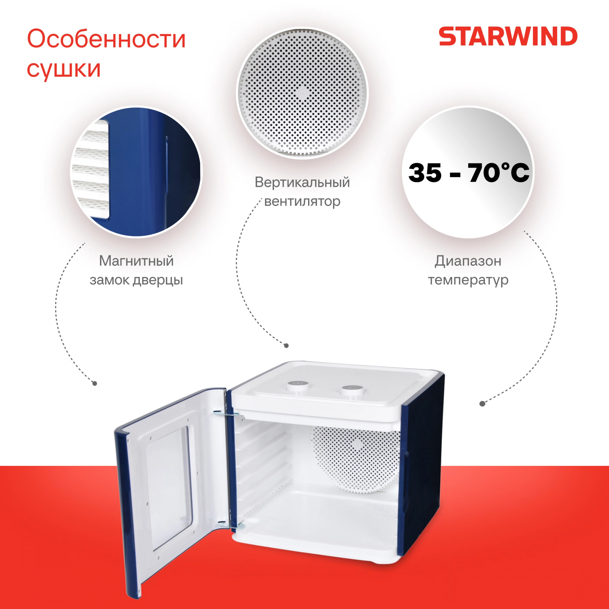 Сушка Starwind SFD6431 синий