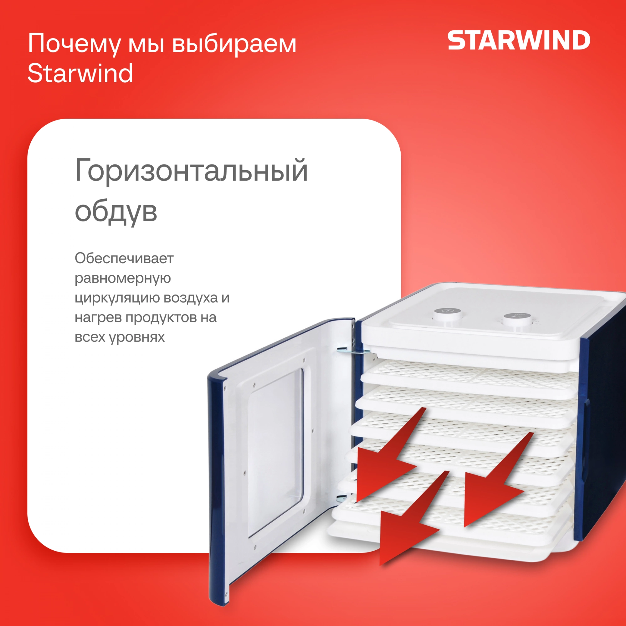 Сушка Starwind SFD6431 синий
