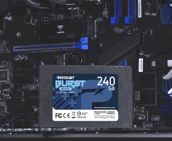 Твердотельный накопитель Patriot Burst Elite 240ГБ, 2.5", SATA-III, SATA PBE240GS25SSDR