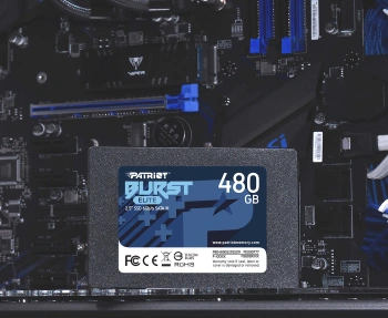Твердотельный накопитель Patriot Burst Elite 480ГБ, 2.5", SATA-III, SATA PBE480GS25SSDR