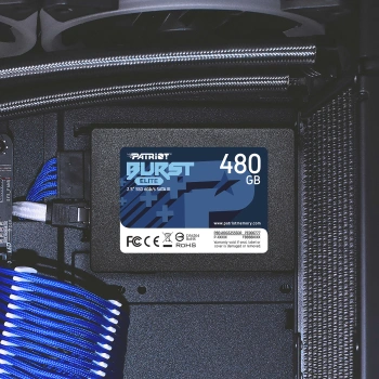 Твердотельный накопитель Patriot Burst Elite 480ГБ, 2.5", SATA-III, SATA PBE480GS25SSDR