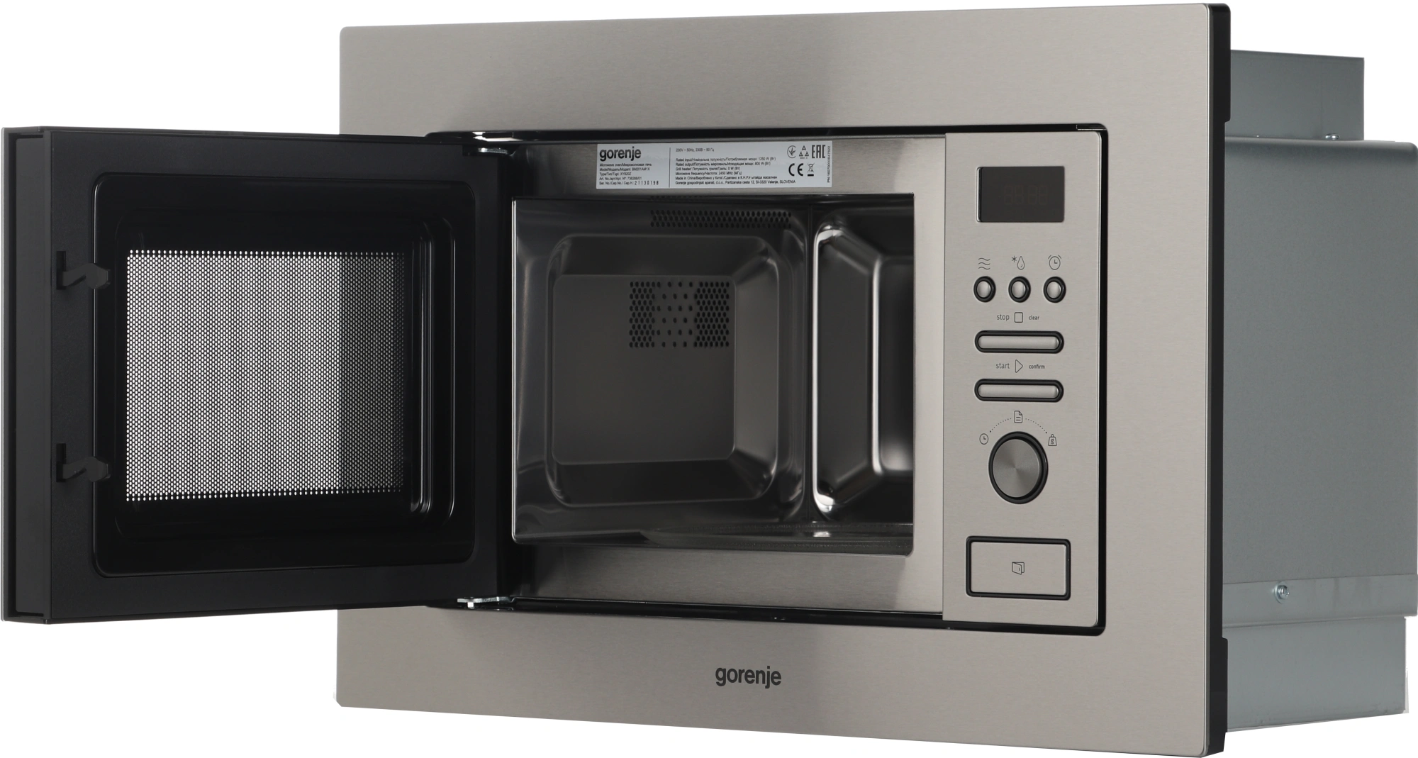 Встраиваемая микроволновая печь Gorenje BM201AM1X нержавеющая сталь